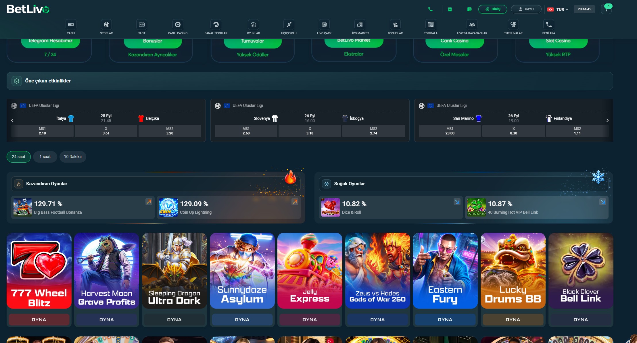betlivo casino